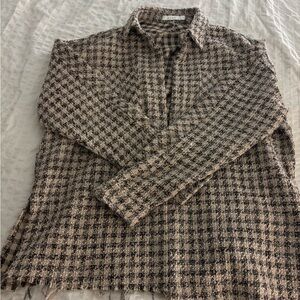 MNML distressed heavyweight flannel